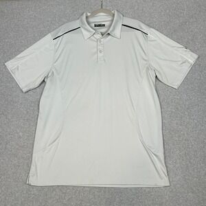 Callaway Shirt XXL Light Gray Mesh Vented Sides Golf Polo‎ Performance Wicking